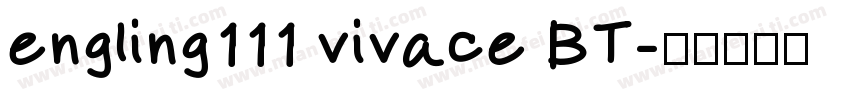 engling111 vivace BT字体转换
